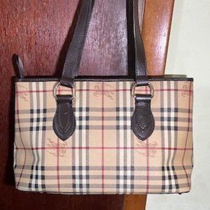 Burberry HayMarket Medium Tote Bag